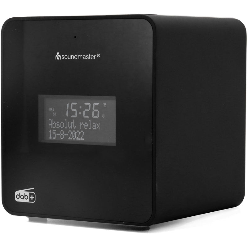 Soundmaster - Radio DAB+/UKW-RDS Uhrenradio UR109SW sw mit Sprachaufnahme − 2 Stück