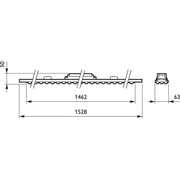 Philips Lighting - Geräteträger für Lichtbandsystem LED-Lichtträger 4MX400 #66251799 581LED40S/840PSDNBWH