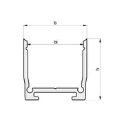 Radium Lampenwerk - Zubehör/Ersatzteile für Lichtschlauch/-band Alu-Profil Aufbau 2m TRPA4216 weiß