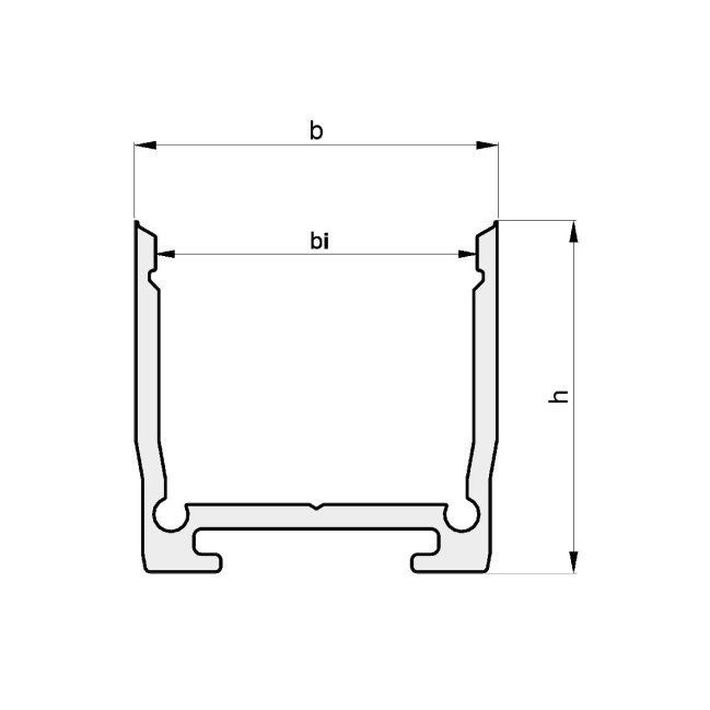Radium Lampenwerk - Zubehör/Ersatzteile für Lichtschlauch/-band Alu-Profil Aufbau 2m TRPA4216 weiß