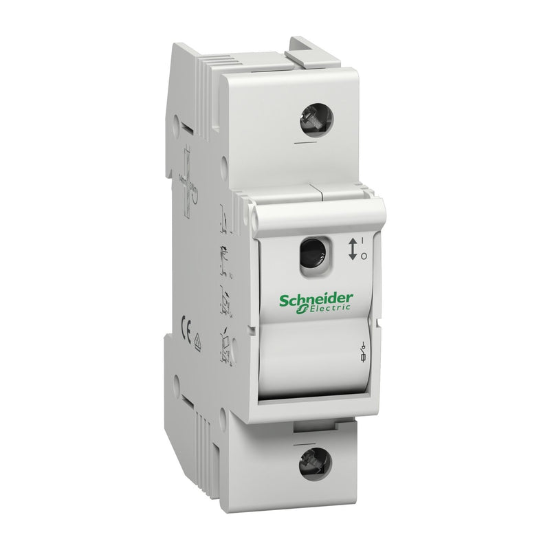 Schneider Electric - Halter für zylindrische Sicherung Lasttrennschalter MGN02163 D02, 1-polig, 63A − 12 Stück