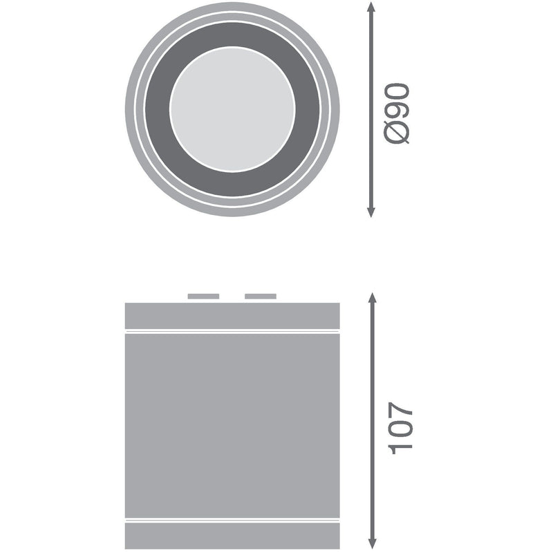 Ledvance - Downlight/Strahler/Flutlicht LED-Aufbaudownlight IP65 DLSUR.DN90P1583060DW 830, 60Gr., ws