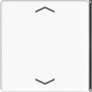 Jung - Abdeckung/Bedienelement für Installationsschalterprogramme Taste 4-fach aws A 404 TSAP WW 23 mit Symbolen − 1 Stück