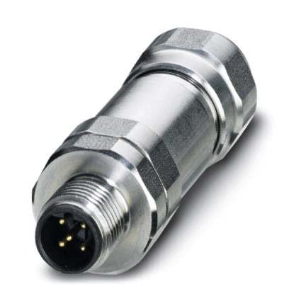 Phoenix Contact - Rundsteckverbinder, feldkonfektionierbar (Industriesteckverbinder) Steckverbinder SACC-M12MSB #1440148 5-polig St/ger M12