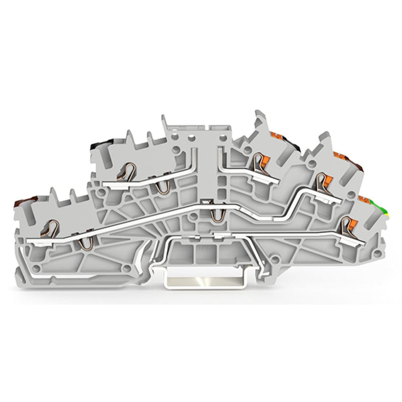 WAGO - Installations-Etagenklemme Installationsetagenklemme 2203-6543 2,5 mm² Hybrid − 50 Stück