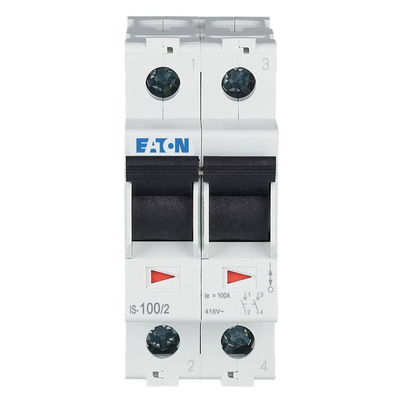 Eaton - Schalter für Reiheneinbau Hauptschalter IS-100/2 2p, 400V, 100A