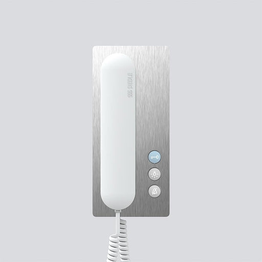 Siedle&Söhne - Innenstation für Türkommunikation Bus-Telefon Standard BTS 850-02 E/W Edelstahl/weiß