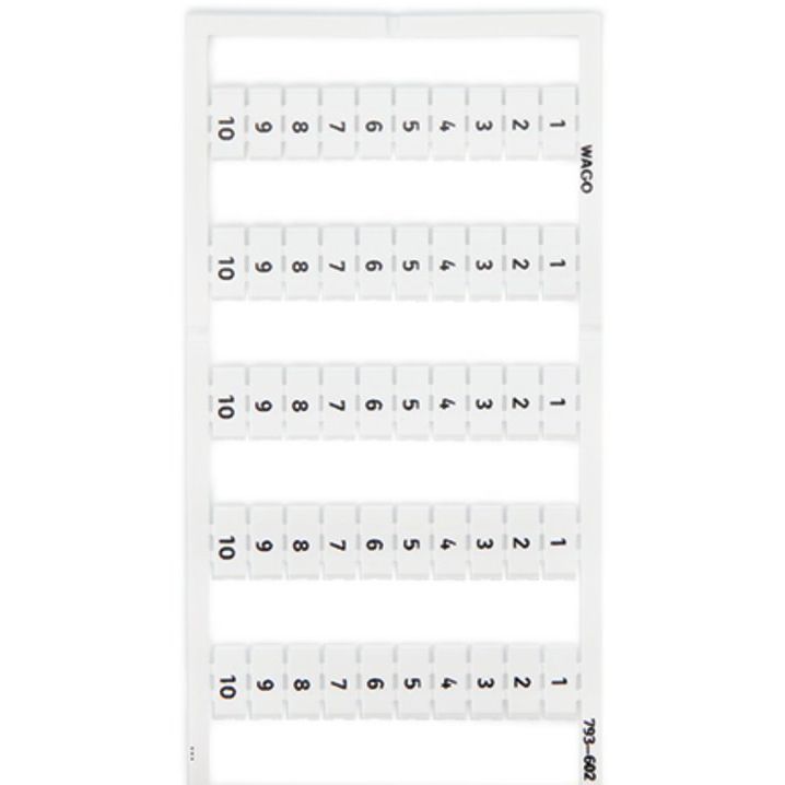 WAGO - Klemmenmarkierung WMB-Bezeichnungssystem 793-602 S: 1-10 (10x) − 5 Stück