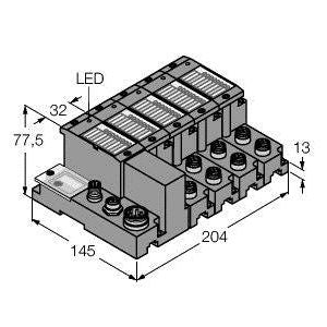 Turck - Feldbus, Dez. Peripherie - Funktions-/Technologie-Modul Programmierbares Set TI-BL67-PG-EIP-S-8 I/O-Kommunikation