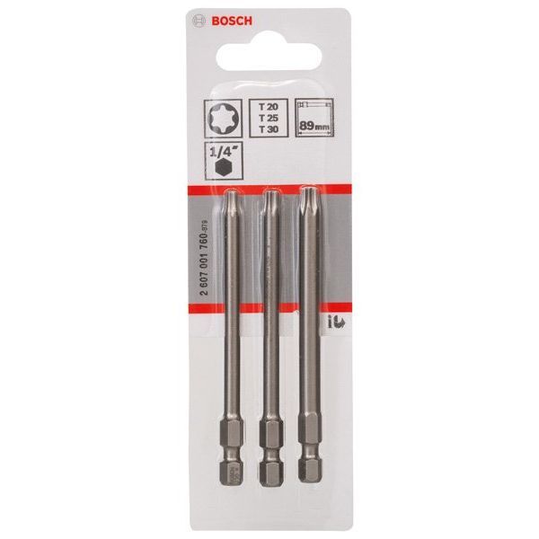 Bosch - Bit-Set Schrauberbit-Set 2607001760 Extra-Hart 3-teilig