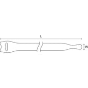 HellermannTyton - Kabelbinder Textie L BK (VE10) 330x12,5mm