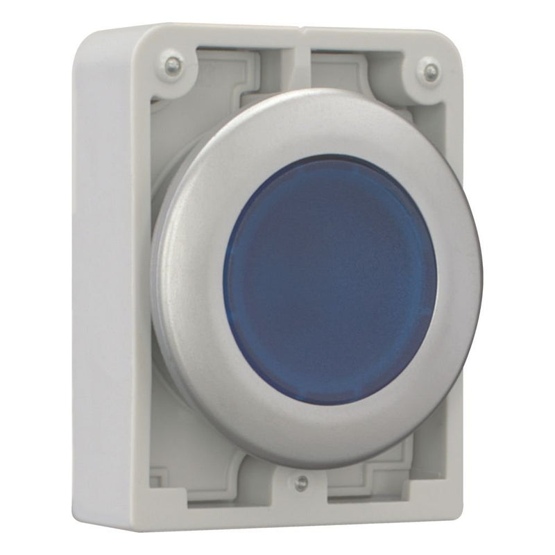Eaton - Frontelement für Drucktaster Leuchtdrucktaste M30C-FDL-B blau, flach