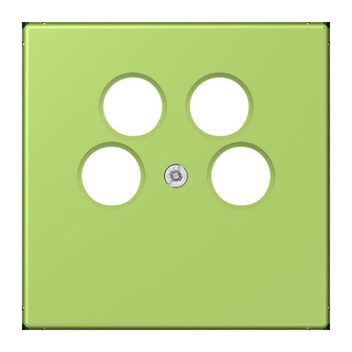 Jung - Einsatz/Abdeckung für Kommunikationstechnik Abdeckung für SAT-TV LC 990-4 SAT2 221 vert clair (32052)