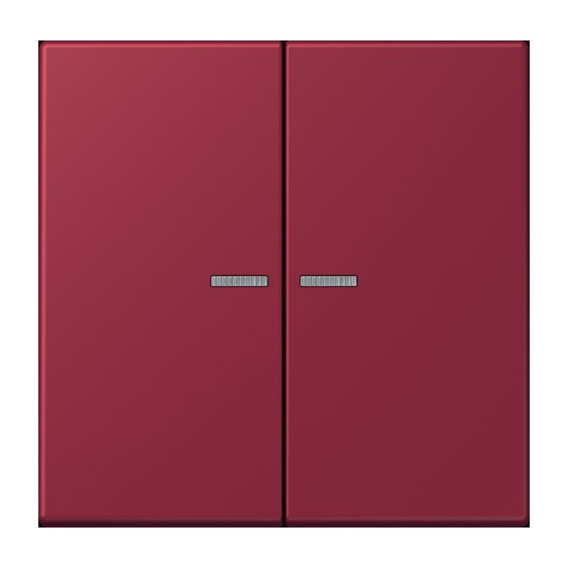 Jung - Abdeckung/Bedienelement für Installationsschalterprogramme Wippe 2fach m. Lichtleiter LC 995 KO5 255 le rubis (4320M)