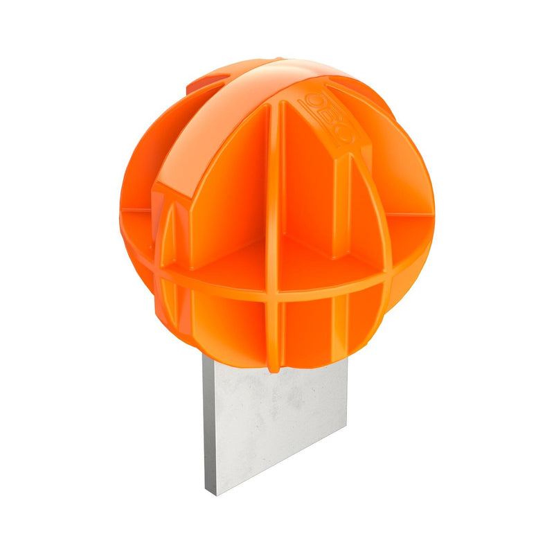 OBO Bettermann Vertr - Zubehör/Ersatzteile für Erdung und Blitzschutz Schutzkappe reflektierend ProtectionBall PE, pastellorange − 25 Stück