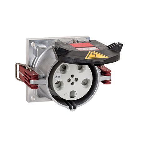 Mennekes - Hochstrom-Rundsteckvorrichtung Anbausteckdose 250A5p6h 75323 400V IP67