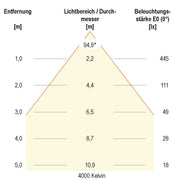 EVN Lichttechnik - Downlight/Strahler/Flutlicht LED-Spot 230V dim. IP54 L54N101325 3000-5700K chr-sat