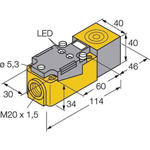 Turck - Induktiver Näherungsschalter Bi15-CP40-FDZ30X2