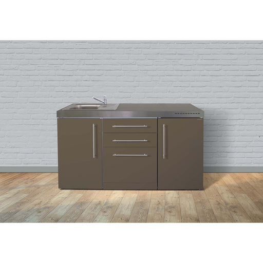 Stengel - Mini-Küche Miniküche Premiumline MPGSMM160KSGSIKFliBr Mokka metallic