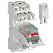 ABB Stotz S&J - Schaltrelais Interface-Relais CR-M024AC4LS62CV komplett mit Sockel