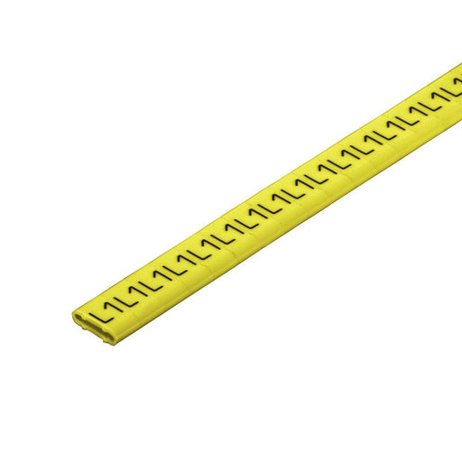 Weidmüller - Kabelmarkierungssystem Kabelmarkierer CLI M2-6 GE/SW L3 CD 6x11,3mm,weich,gelb − 250 Stück
