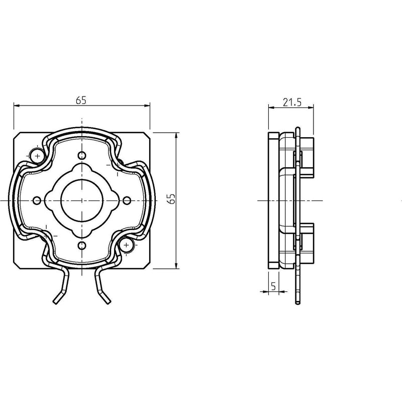 DELTA DORE - Zubehör/Ersatzteile für Tor-/Rollladenantriebe Click-Mark.Antriebslager 4015K-09 für Markisen