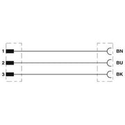 Phoenix Contact - Konfektioniertes Sensor-Aktor-Kabel Sensor-/Aktor-Kabel SAC-3P-DTMS/#1415006