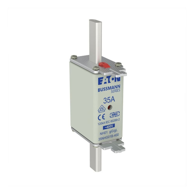 Eaton - Messersicherung Sicherungseinsatz Nieders. 35NHG01B-400 35A AC 400V 120kA − 3 Stück