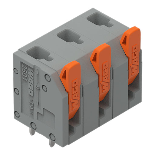 WAGO - Leiterplattenklemme 2601-3303 1,5mm²,gr − 100 Stück