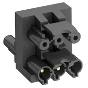 OBO Bettermann - Steckverbinder für steckbare Gebäudeinstallation Verteilerblock VB-2 GST18i3p 1Eingang/2Ausgänge