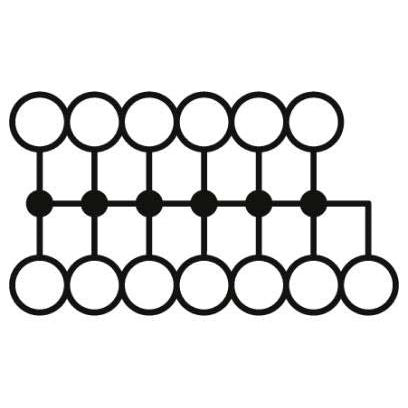 Phoenix Contact - Durchgangs-Reihenklemme Verteilerblock PTFIX 6/12X2#3273096  − 8 Stück