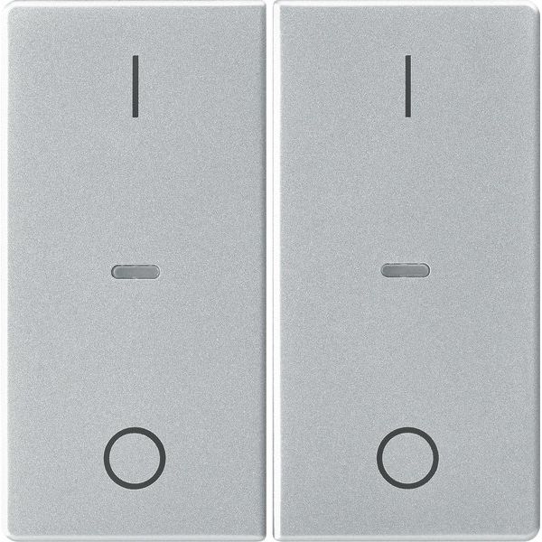Berker - Abdeckung/Bedienelement für Installationsschalterprogramme Abdeckung Tastsensor-Modul 80962321 2-fach alu