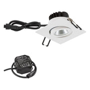 EVN Lichttechnik - Downlight/Strahler/Flutlicht P-LED Deckeneinbauleuchte PC654N60102 3000K IP65 230V ws