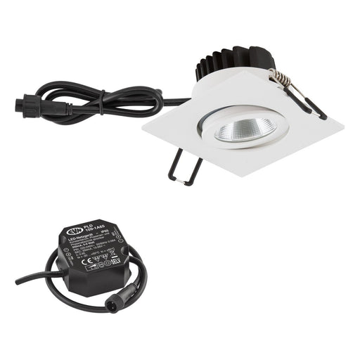 EVN Lichttechnik - Downlight/Strahler/Flutlicht P-LED Deckeneinbauleuchte PC654N60102 3000K IP65 230V ws