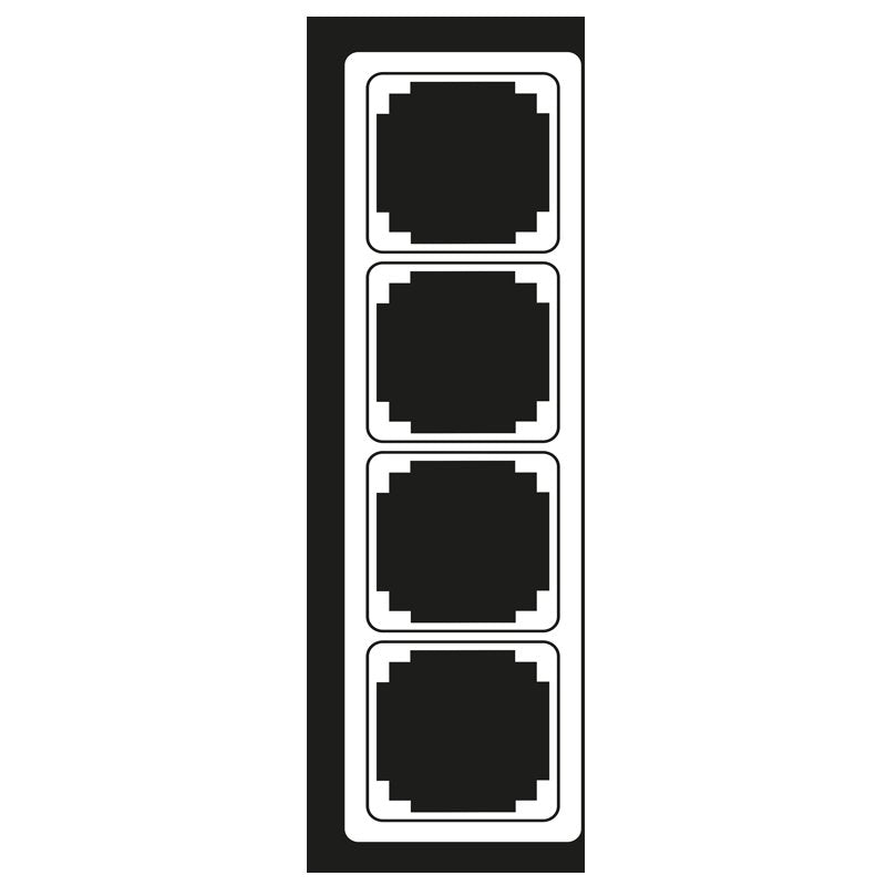 Jung - Abdeckrahmen Rahmen 4-fach lgr CDP 584 LG waage/senkrecht
