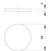OBO Bettermann - Durchführungstülle Staubschutzplättchen 107 S VTEC PG48 PG48, ZPE, schwarz − 100 Stück