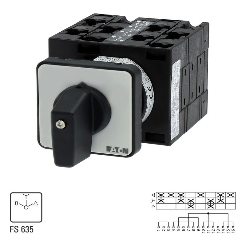 Eaton - Lastschalter Stern-Dreieck-Schalter T3-4-8410/E 32A, 13kW, 3p, IP65
