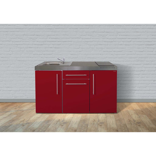 Stengel - Mini-Küche Miniküche Premiumline MPBR150GKFreBliS Bordeauxrot