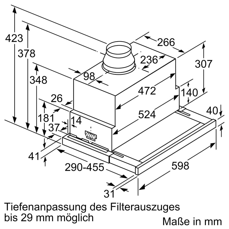 Siemens - Dunstabzugshaube Flachschirmhaube LI69SA684