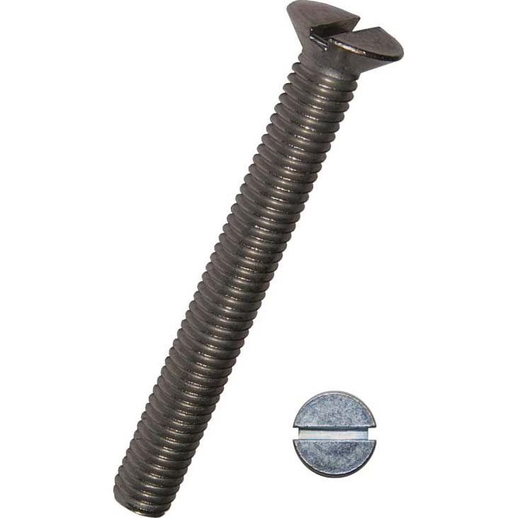 Dresselhaus - Maschinenschraube/Bolzen Senkschrauben 3376/000/51 4x30 mit Schlitz A2 − 100 Stück
