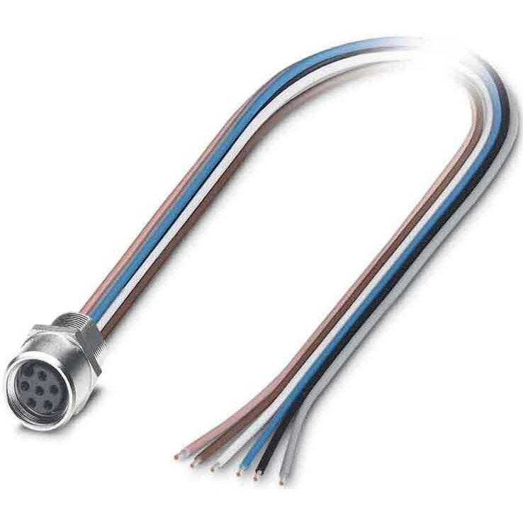 Phoenix Contact - Rundsteckverbinder, feldkonfektionierbar (Industriesteckverbinder) Einbausteckverbinder SACC-E-M 8F #1542677 Sensor-/Aktor-Wandd.
