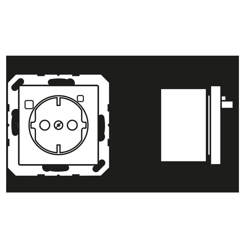 Jung - Steckdose FI-SCHUKO-Steckdose aws A 5520.30 WW 16A 250V