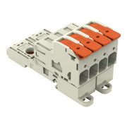 WAGO GmbH & Co. KG - Ein- und mehrpolige Klemmenleiste 1-Leiter-Stiftleiste 832-1204/306-000 PushinCAGECLAMP,lgr − 5 Stück
