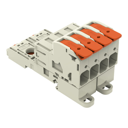WAGO GmbH & Co. KG - Ein- und mehrpolige Klemmenleiste 1-Leiter-Stiftleiste 832-1204/306-000 PushinCAGECLAMP,lgr − 5 Stück