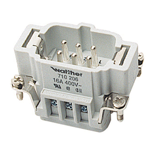 Walther Werke - Kontakteinsatz für Rechtecksteckverbinder Stifteinsatz 710206 B6 0,5-2,5 20-14AWG
