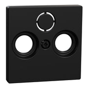 Merten - Einsatz/Abdeckung für Kommunikationstechnik Zentralplatte sw matt MEG4123-0403 Antennensteckdose