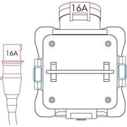 Bals Elektrotech - CEE-Steckdosen-Kombination (IEC 60309) Uni-Block Vollgummi 57275