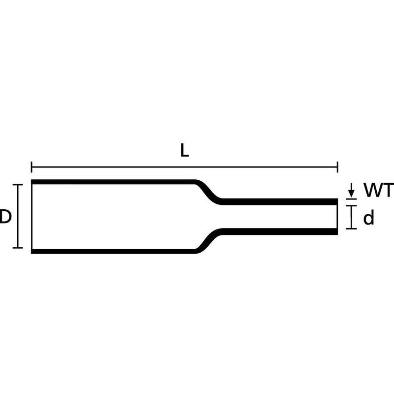 HellermannTyton - Schrumpfschlauch Warmschrumpfschlauch Tredux-3/1-GNYE