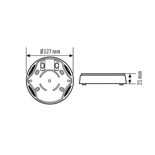 ESYLUX - Zubehör/Ersatzteile für Bewegungsmelder AP-Dose ws STANDARD #EM10425400 IP 54