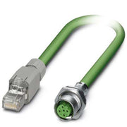 Phoenix Contact - Rundsteckverbinder, feldkonfektionierbar (Industriesteckverbinder) Bussystem-Kabel VS-FSDBPS-I #1419146 4-polig, auf RJ45